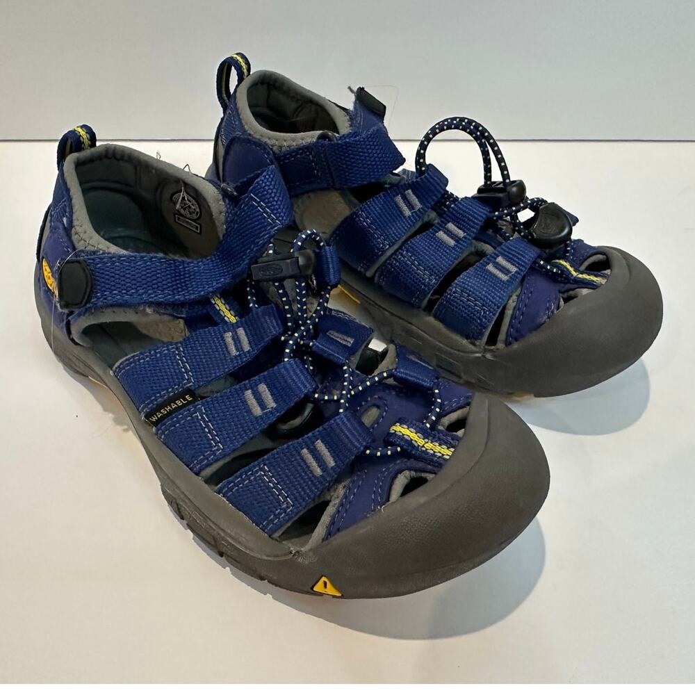 KEEN Newport H2 Waterproof Hiking Sandals Size 1 Blue Washable Outdoor Shoes